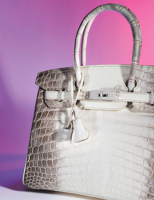 Hermes Diamond-Matte-White-Himalayan-Niloticus-Crocodile-Birkin-Bag