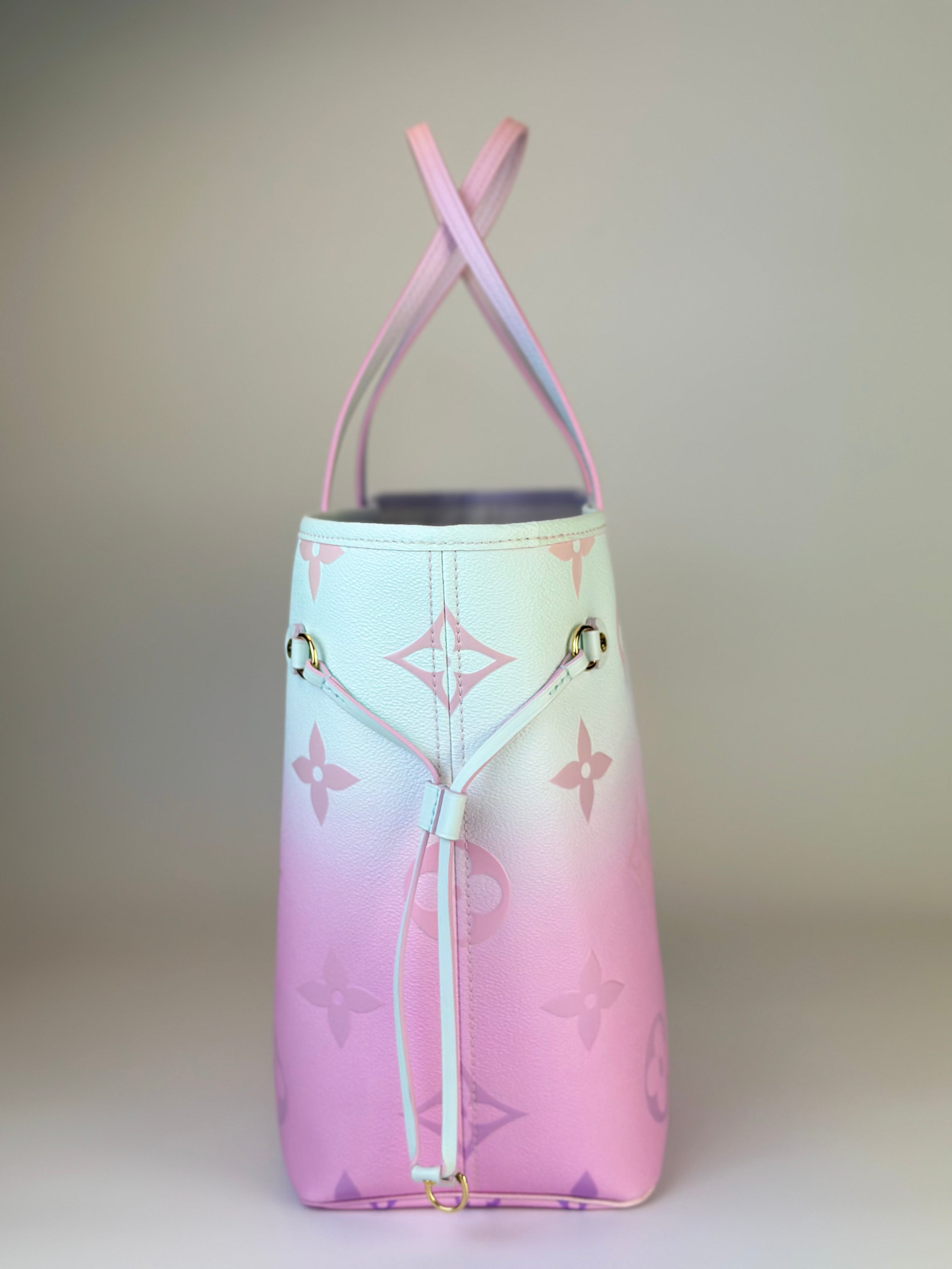 Louis Vuitton Limited Edition Neverfull MM Sunrise Pastel Tote Bag