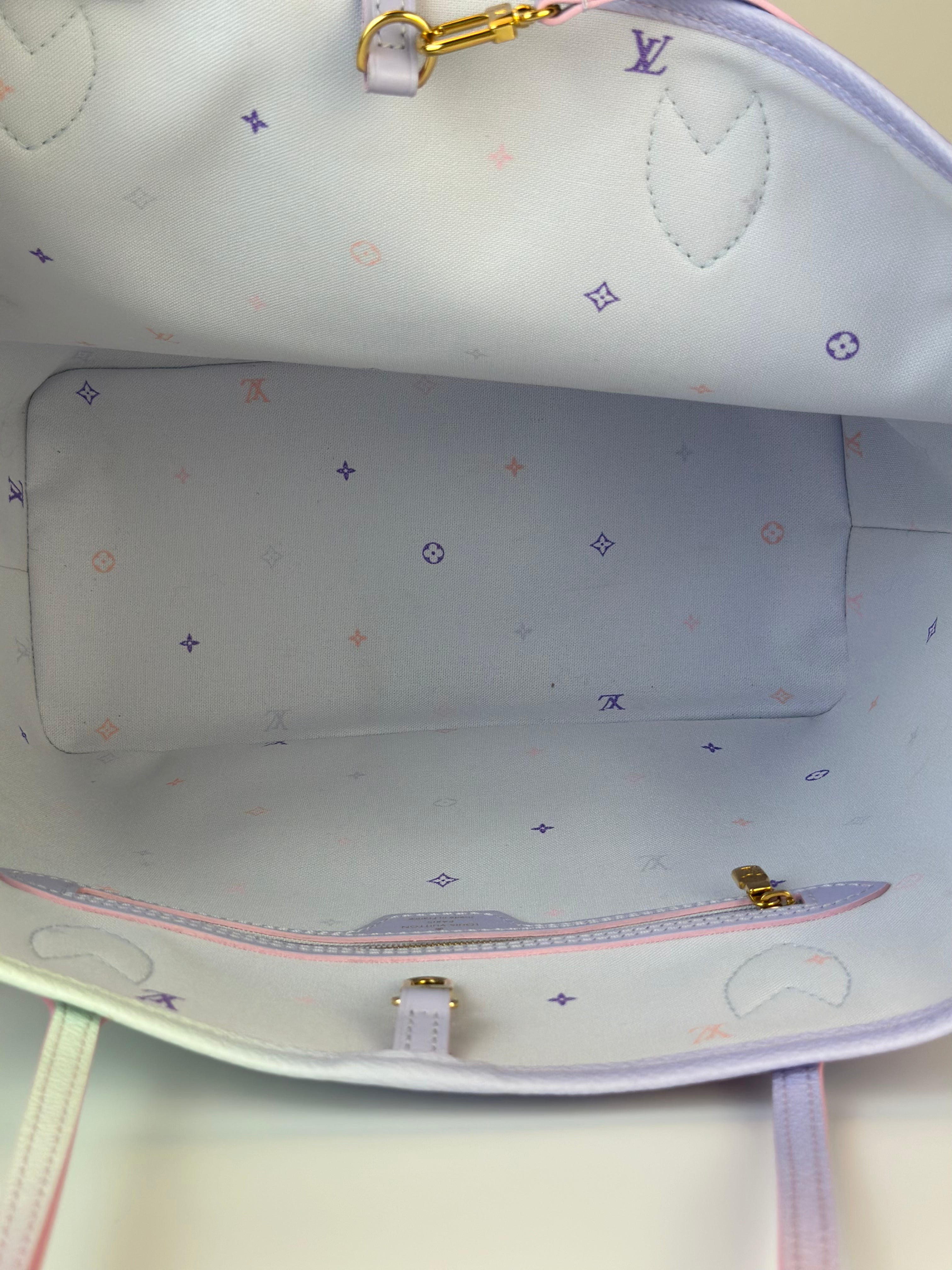 Louis Vuitton Limited Edition Neverfull MM Sunrise Pastel Tote Bag