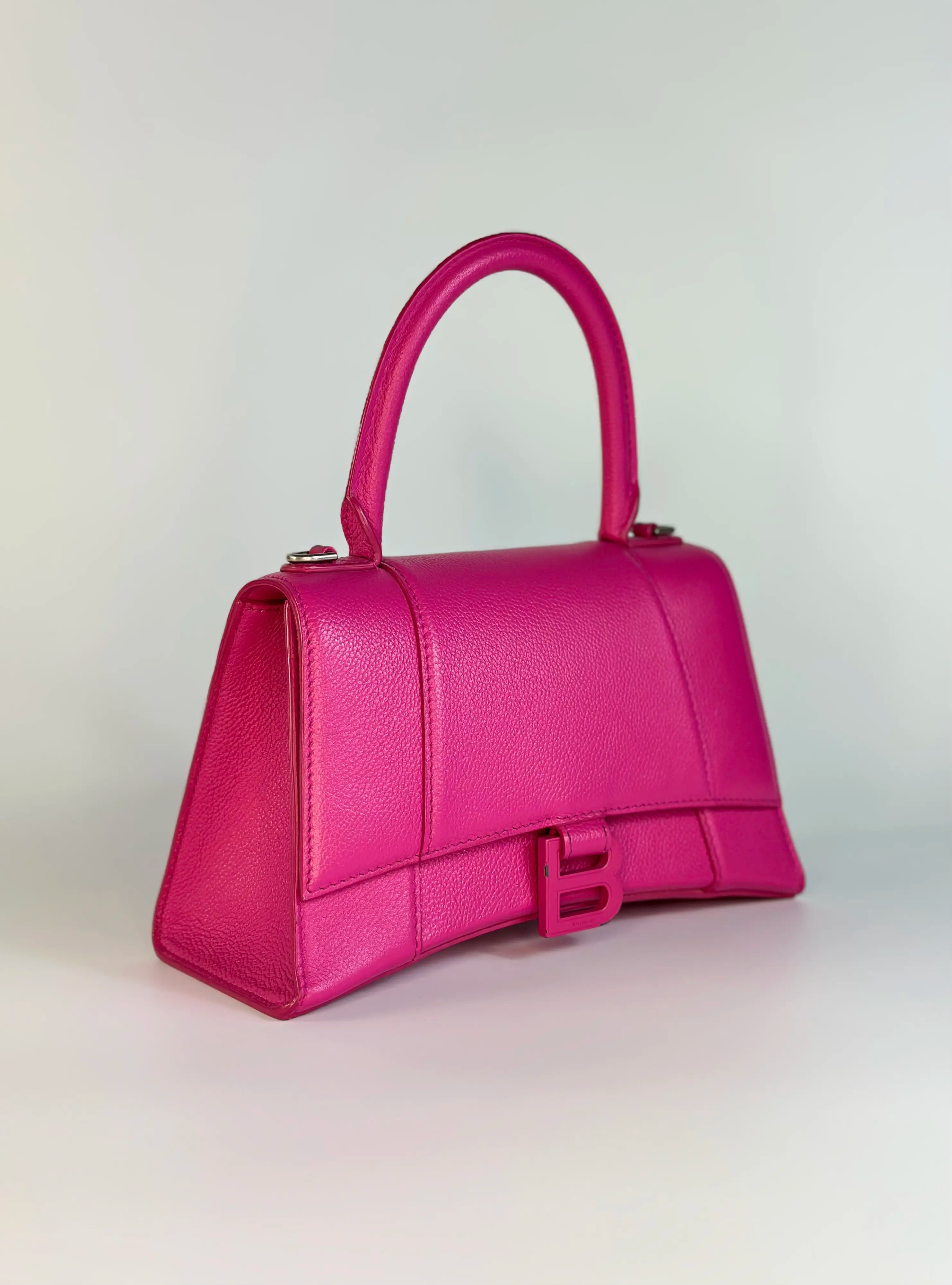 Pink hourglass balenciaga hot sale bag