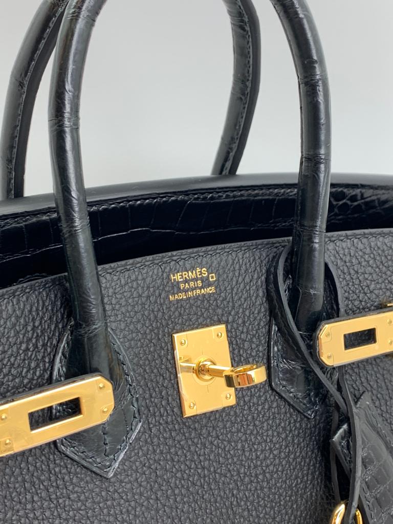 HERMES Togo Leather Birkin 25 Hand Bag Gold Buckle Hand Bag Chocolate –  Brand Off Hong Kong Online Store